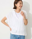 【SALE/21%OFF】CRAFT STANDARD BOUTIQUE シアーフリンジスキッパーニットプルオーバー クラフトスタンダードブティック トップス ニット グレー ホワイト【送料無料】