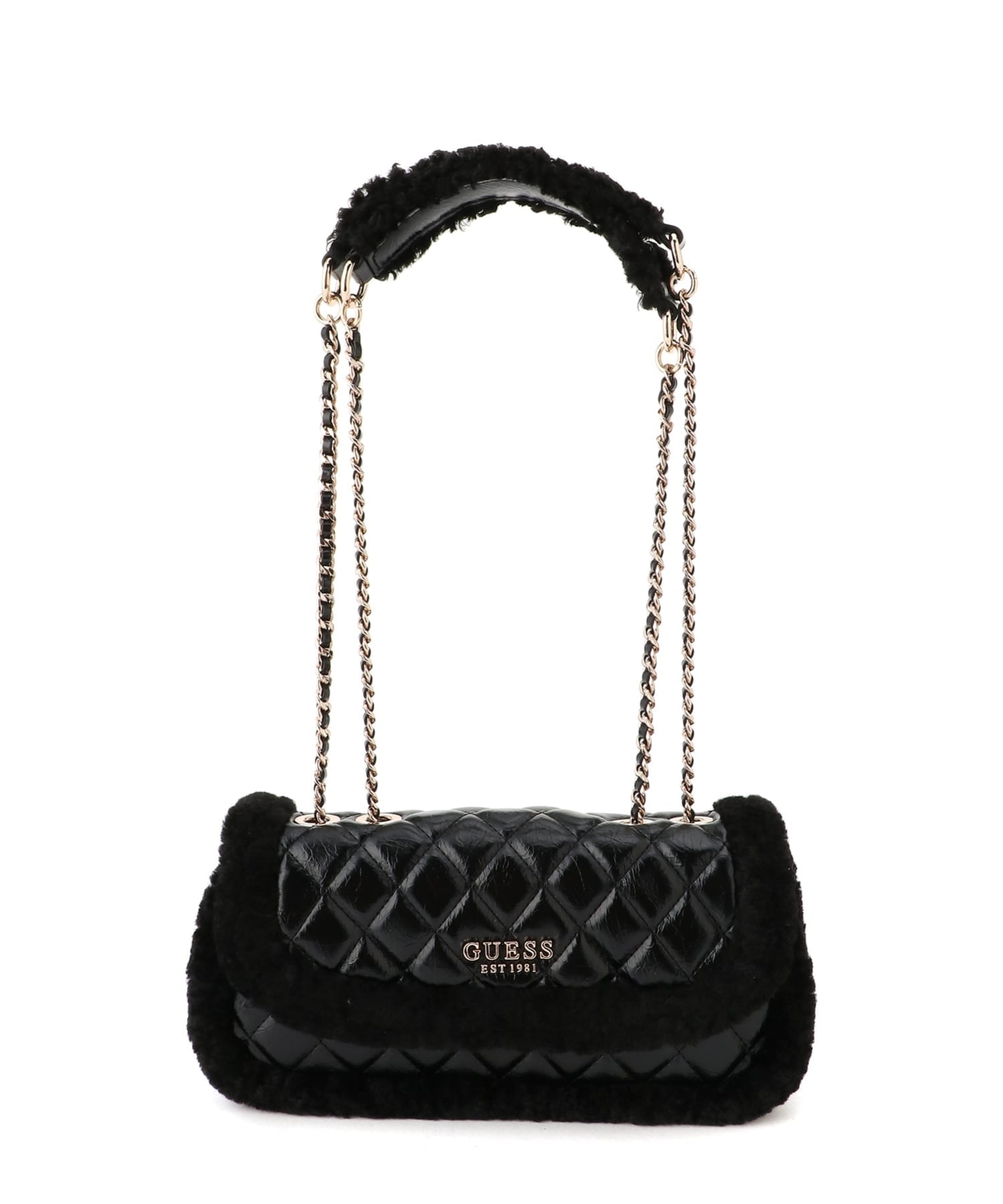 GUESS クロスボディ ショルダーバッグ (W)CRISTI Convertible Xbody Flap ゲス バッグ ショルダーバッグ ホワイト ブラック