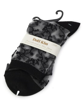 Doll Kiss テグス小花柄クルーソックス エスペランサ ファッショングッズ ソックス/靴下 ブラック ホワイト ネイビー
