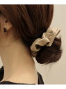 Fun&Daily Fun&Daily/F&D : エコレザーシュシュ ファンアンドデイリー ヘアアクセサリー ヘアゴム ブラウン ベージュ ブラック