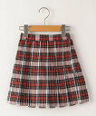 SHIPS KIDS SHIPS KIDS:110~130cm / タータンチェック プリーツ スカート シップス スーツ・フォーマル スーツスカート グリーン...
