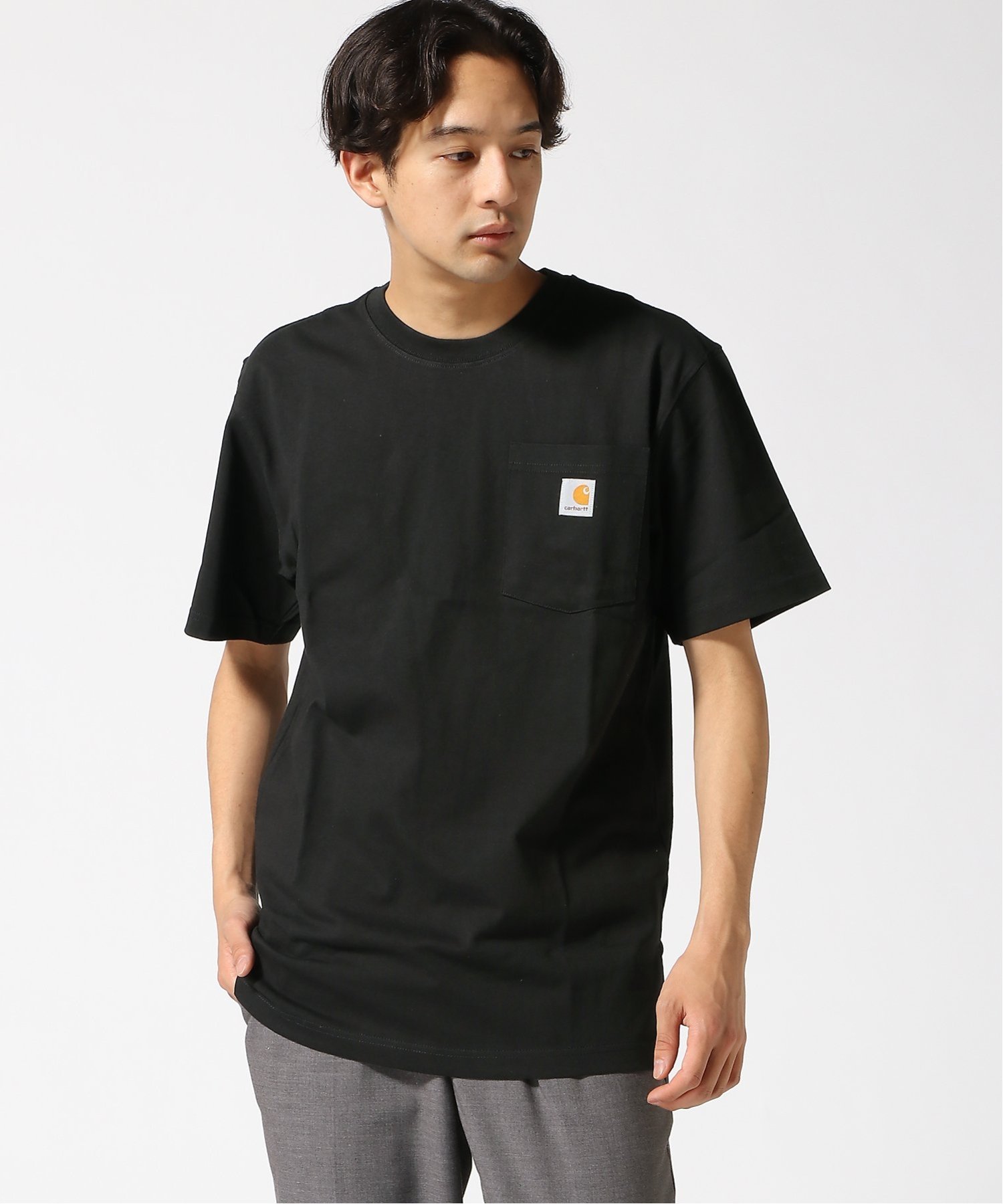 【SALE／58%OFF】Ranan ＜Carhartt＞半袖ポケットTシャツ ラナン トップス カットソー・Tシャツ ブラック ブルー グレー ネイビー