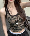 HALEY PESCA HALEY PESCA/(W)HALEY PESCA/迷彩柄 カモフラージュタンクトップ チェルカ トップス ノースリーブ・タンクトップ...