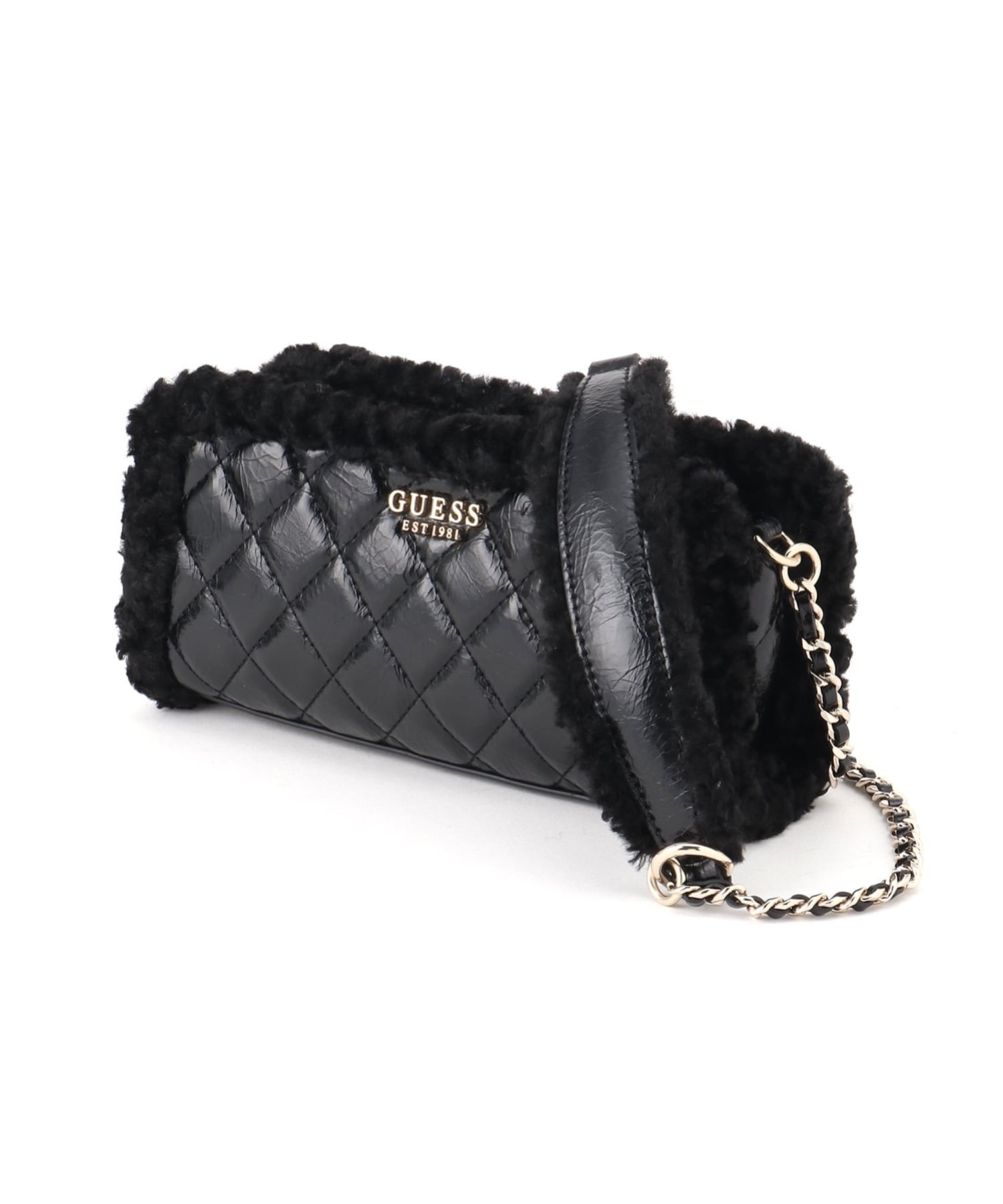 GUESS クロスボディ ショルダーバッグ (W)CRISTI Top Zip Crossbody ゲス バッグ ショルダーバッグ ホワイト ブラック