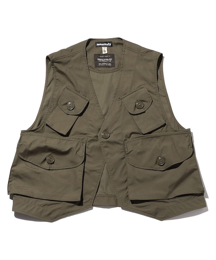 【SALE／40%OFF】monitaly Military Vest Type-C フリークスストア トップス ベスト・ジレ グリーン【送料無料】