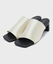 【SALE/50%OFF】OPAQUE.CLIP ストレッチサテンミュールサンダル オペークドットクリップ シューズ・靴 サンダル カーキグリーン ブラック ホ...