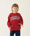 【SALE/20%OFF】b・ROOM カレッジロゴセーター ナルミヤオンライン トップス ニット グレー ブルー ブラック レッド ブラウン