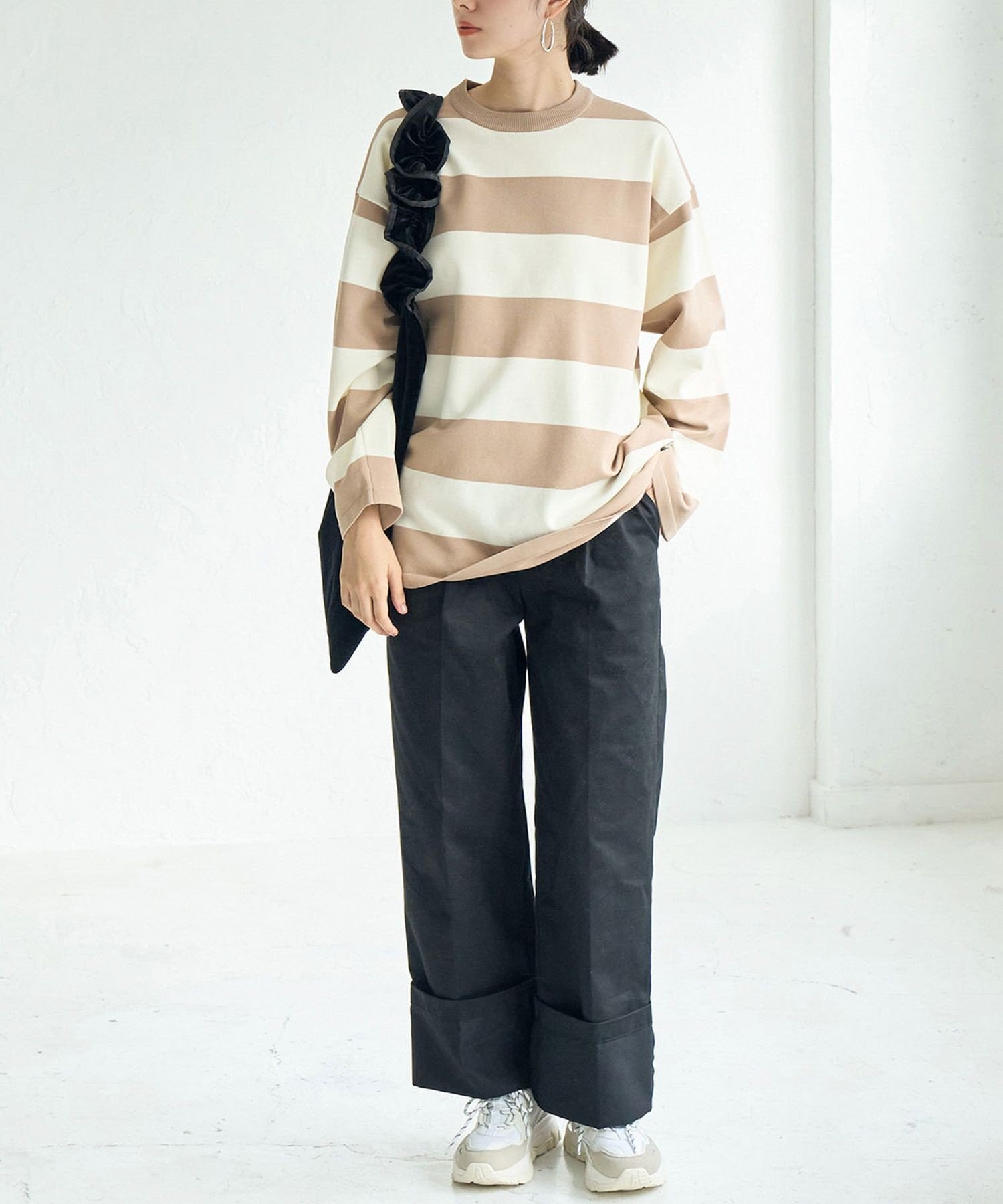 【SALE／50%OFF】ROPE' PICNIC R ロールアップパンツ ロペピクニック パンツ チノパンツ ベージュ ブラック stylife-14797429 Rakuten Fashion サンプル画像3