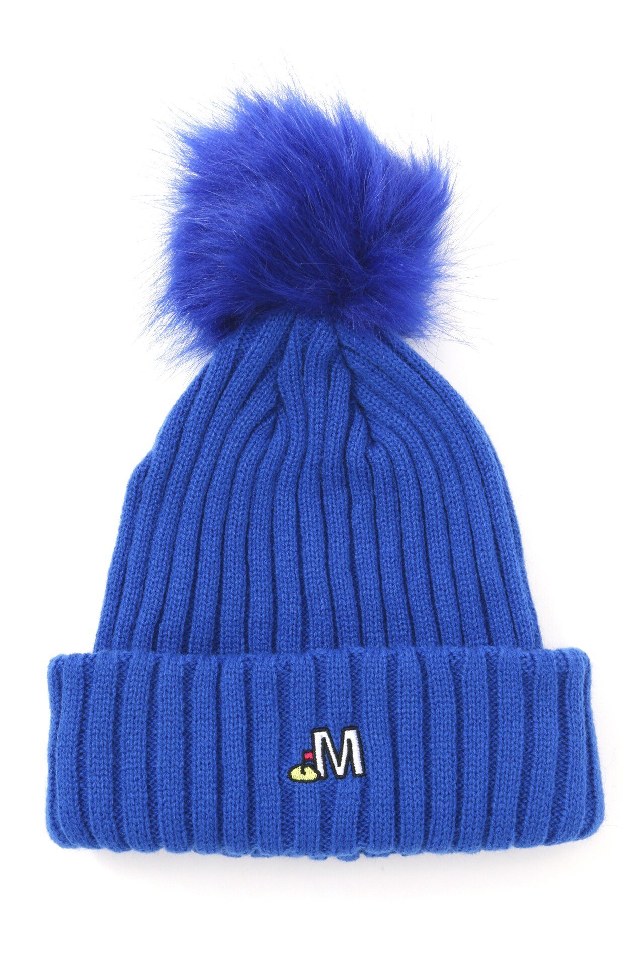 【SALE／50%OFF】MASTER BUNNY EDITION ポンポン付きニットキャップ (LADIES) マスターバニーエディション 帽子 その他の帽子 ブルー ブラック ホワイトのサムネイル