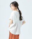 【SALE/30%OFF】BEAMS HEART WOMEN 後ろタック 異素材クルーネック プルオーバー ビームス ハート トップス カットソー・Tシャツ ブラック ホワイト