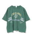 BEAMS HEART WOMEN リメイク風 プリント Tシャツ ビームス ハート トップス カットソー・Tシャツ グレー ホワイト グリーン【送料無料】