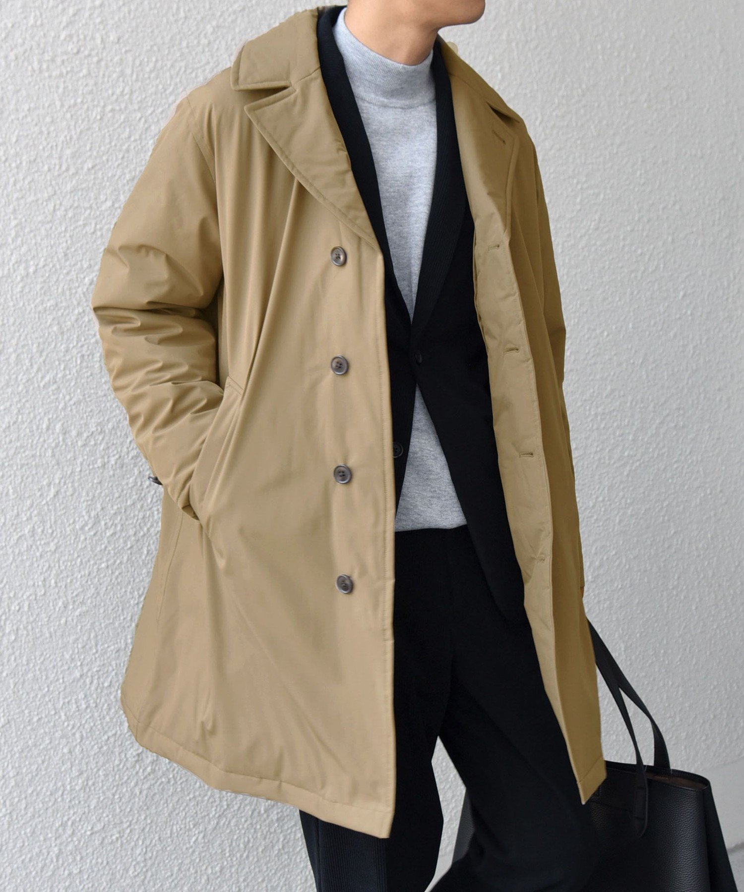 SHIPS any SHIPS any:<撥水/防風等>多機能 ダウン クラシカル ミドル カーコート◇ シップス ジャケット・アウター ダウンジャケット・ダウ...