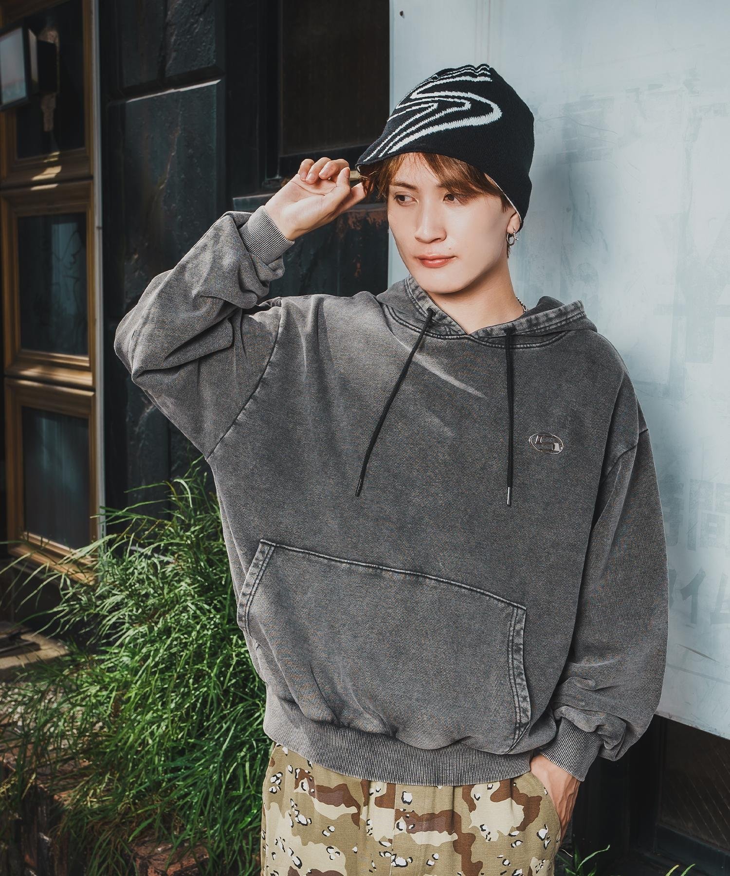 【SALE／36%OFF】SIDEWAY STANCE SIDEWAY STANCE サイドウェイスタンス ケミカル スウェット プルパーカー インプローブス トップス パーカー・フーディー ブラック ブラウン【送料無料】