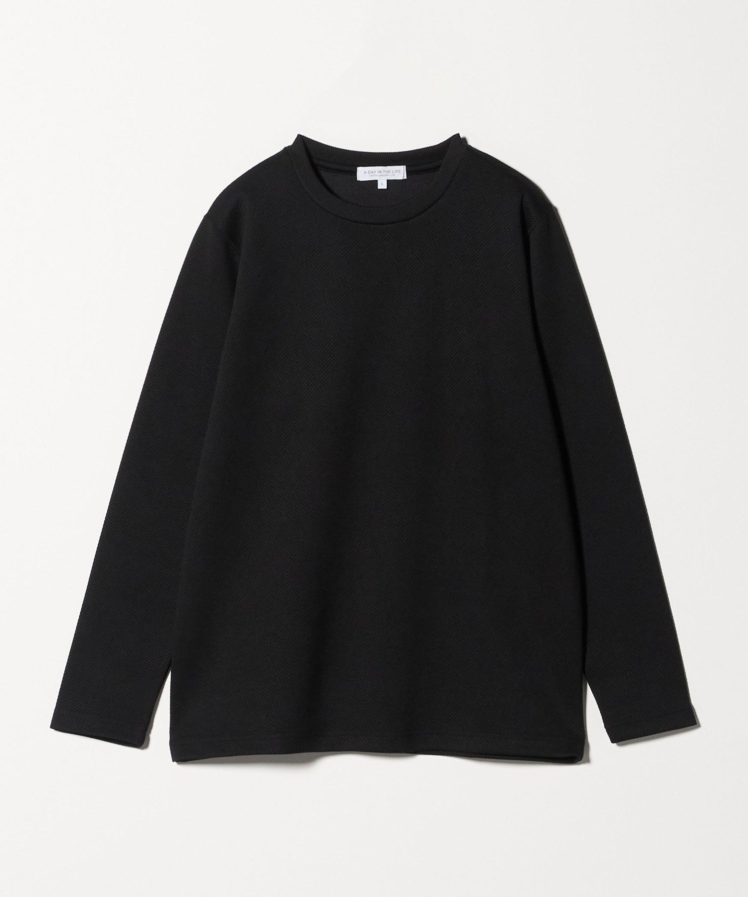 バウンシー ツイル ジャガード カットソー＜A DAY IN THE LIFE＞ ユナイテッドアローズ アウトレット トップス カットソー・Tシャツ ホワイト ブラック グレー