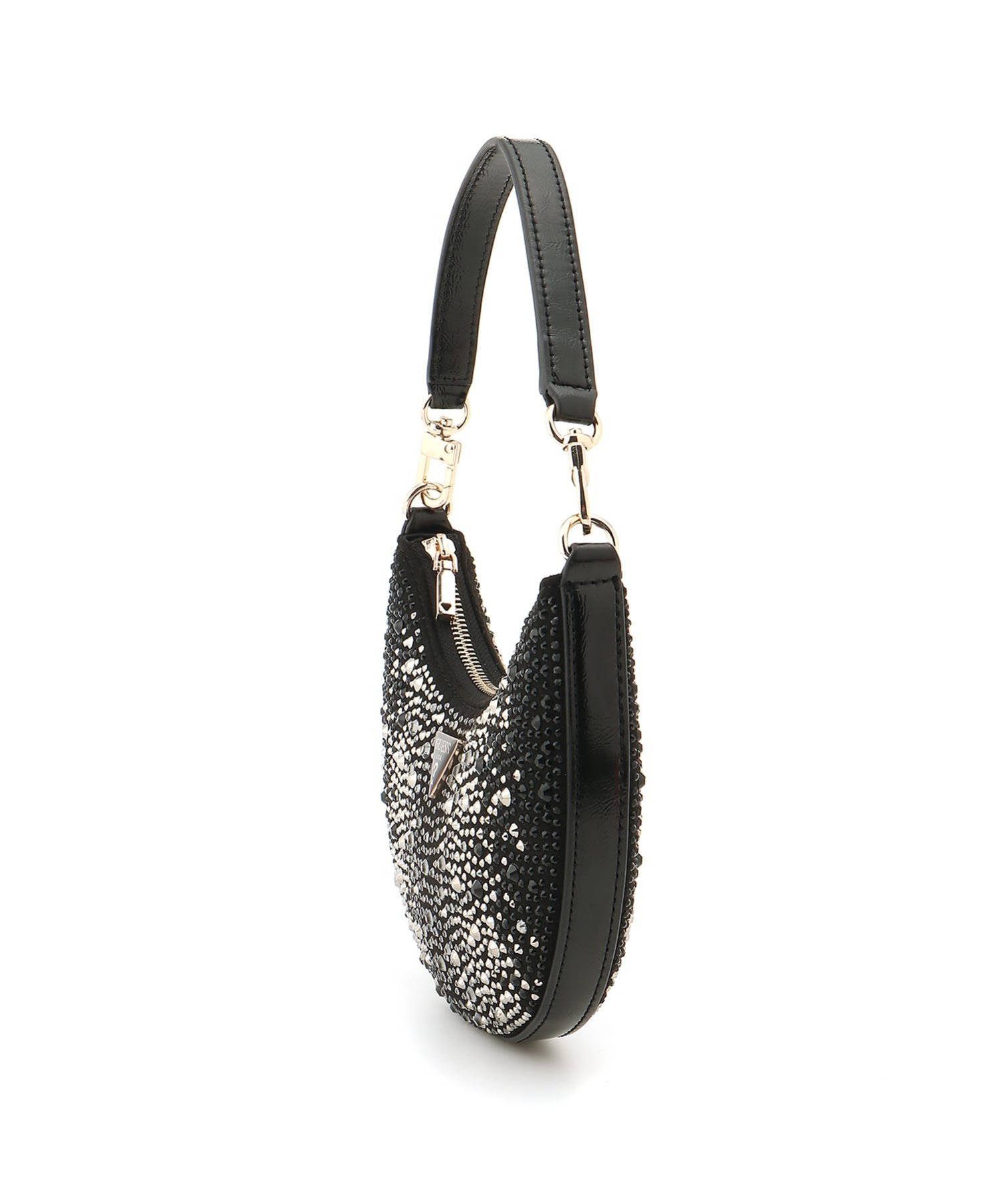 GUESS/(W)TASMIN Mini Shoulder Bag ショルダーバッグ ハンドバッグ ハーフムーンバッグ ゲス バッグ ショルダーバッグ ゴールド ブラック