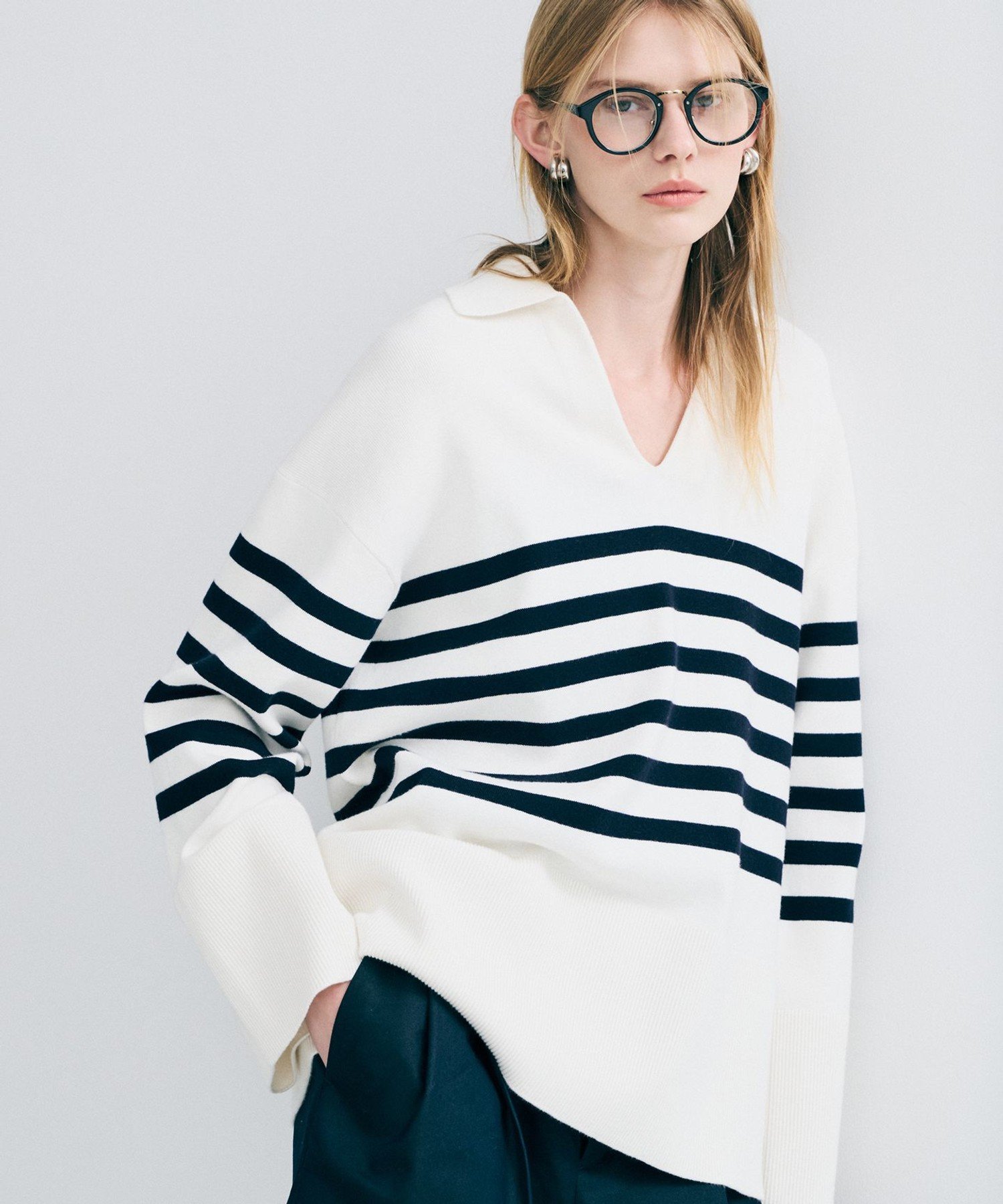 No Sleeve Knit - uncrave スウェットライクニット スキッパートップス アンクレイヴ トップス ニット グレー ホワイト ブラック【送料無料】