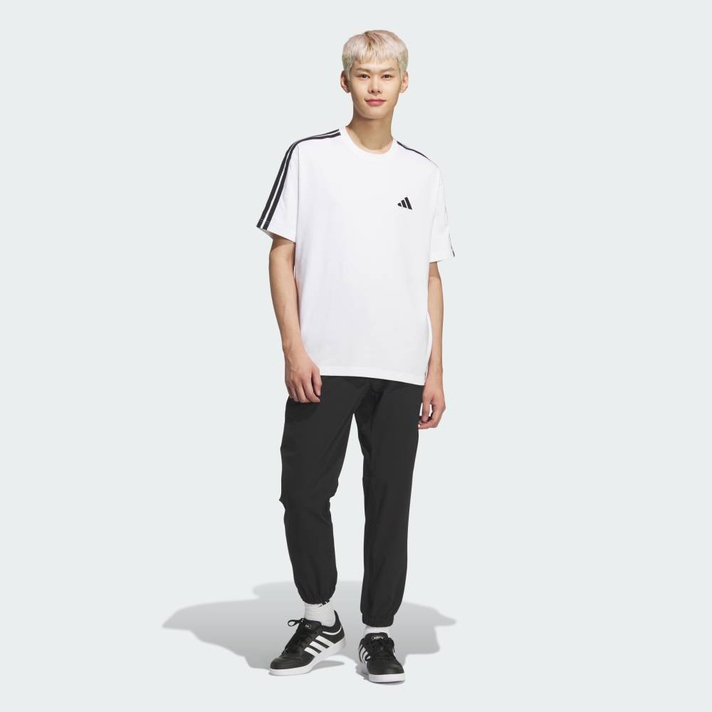 adidas 【公式】アディダス adidas 返品可 エッセンシャルズ プラス ルーズフィット スリーストライプス シングルジャージー半袖Tシャツ アディダス トップス カットソー・Tシャツ ホワイト【送料無料】