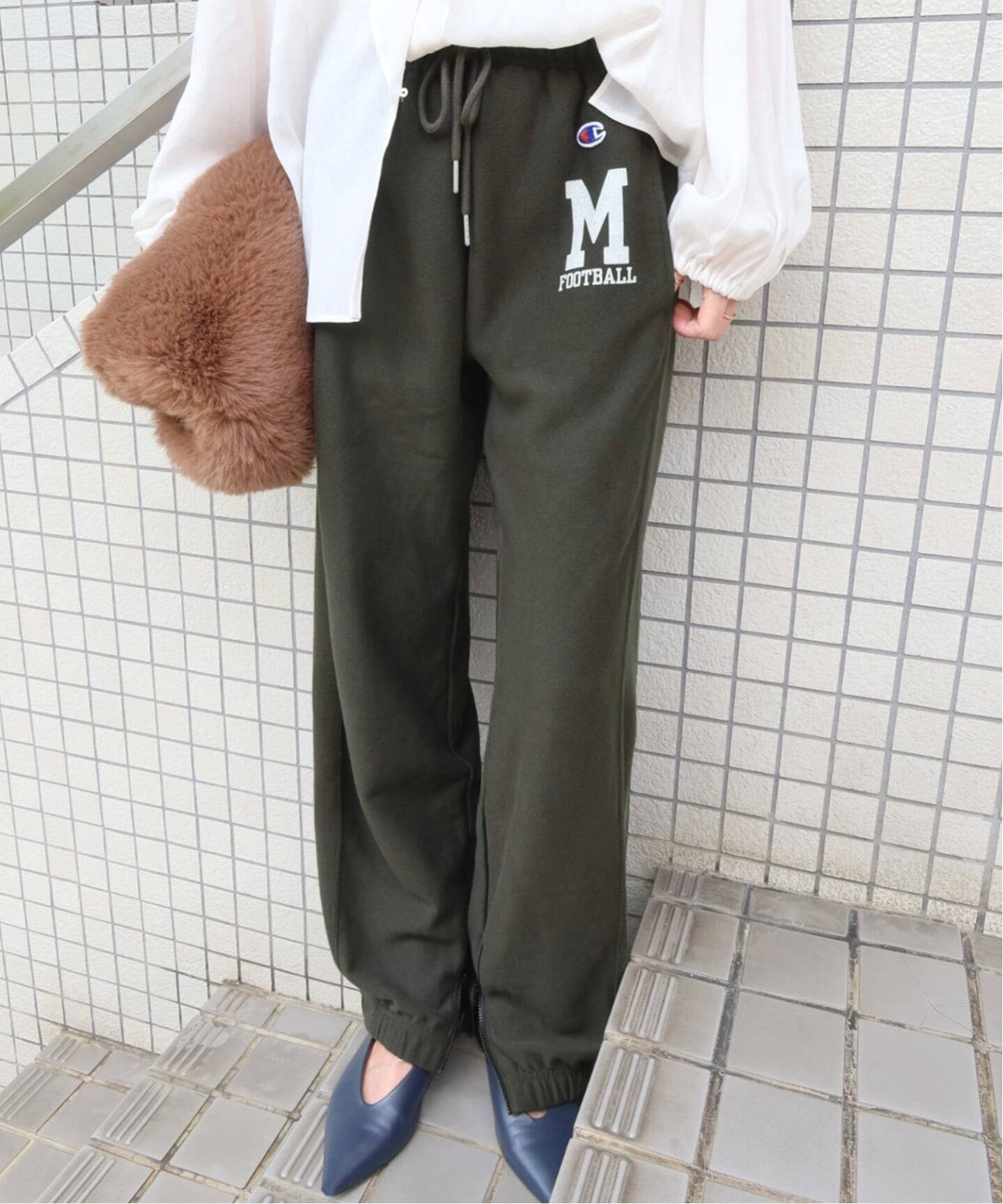 JOURNAL STANDARD relume 別注【MISATO*Champion】 スウェットパンツ ジャーナル スタンダード レリューム パンツ ジャージ・スウェットパンツ ベージュ ブラック