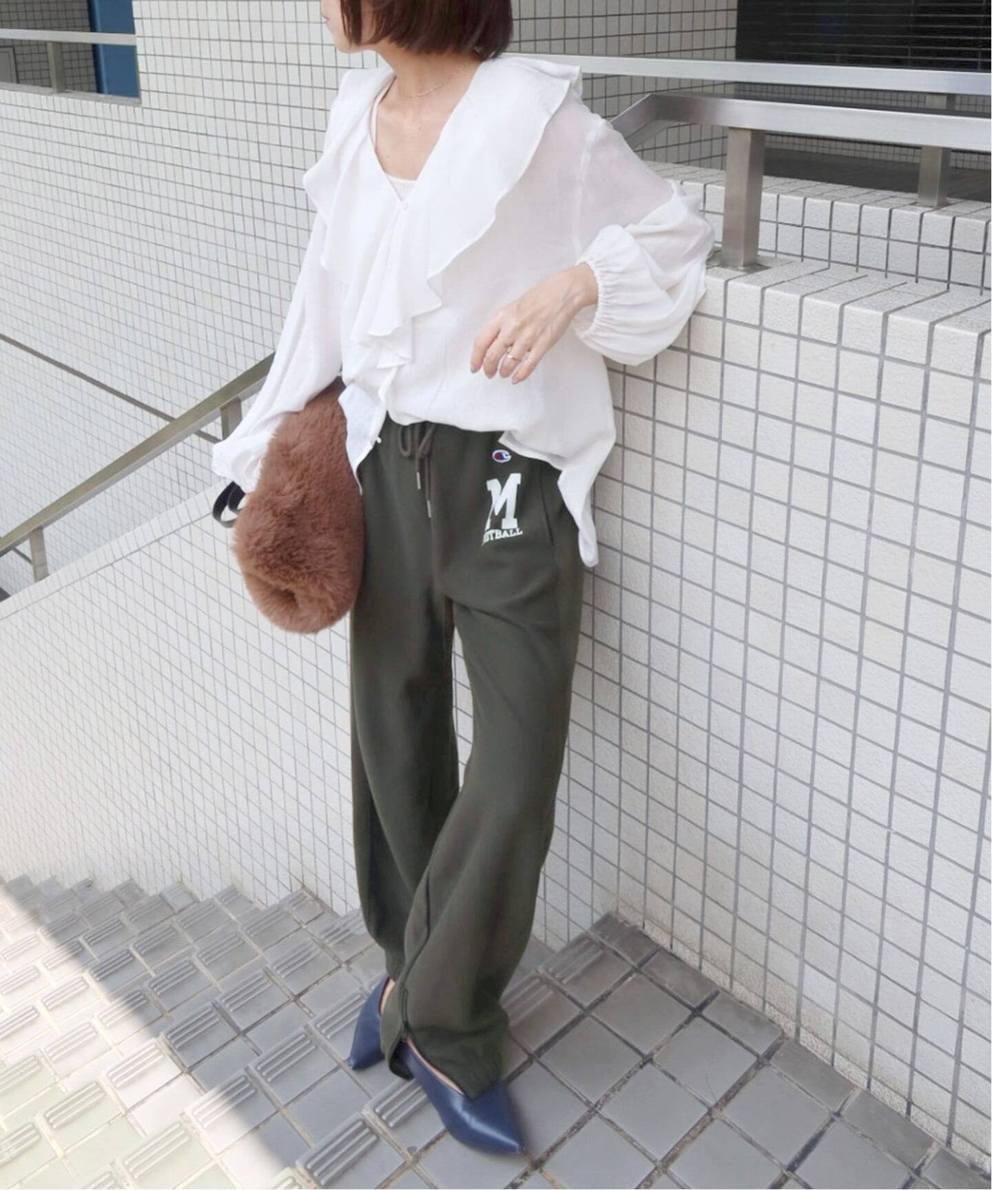 JOURNAL STANDARD relume 別注【MISATO*Champion】 スウェットパンツ ジャーナル スタンダード レリューム パンツ ジャージ・スウェットパンツ ベージュ ブラック