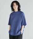 【SALE/5%OFF】SLICK ヘビーウェイトMVS天竺ジャージドローストリングス半袖Tシャツ カジュアル トップス カットソー・Tシャツ ブルー ブラック...