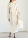 【SALE/51%OFF】Te chichi リバーシブルファームートンコート テチチ ジャケット・アウター その他のジャケット・アウター ベージュ ブラウン【...