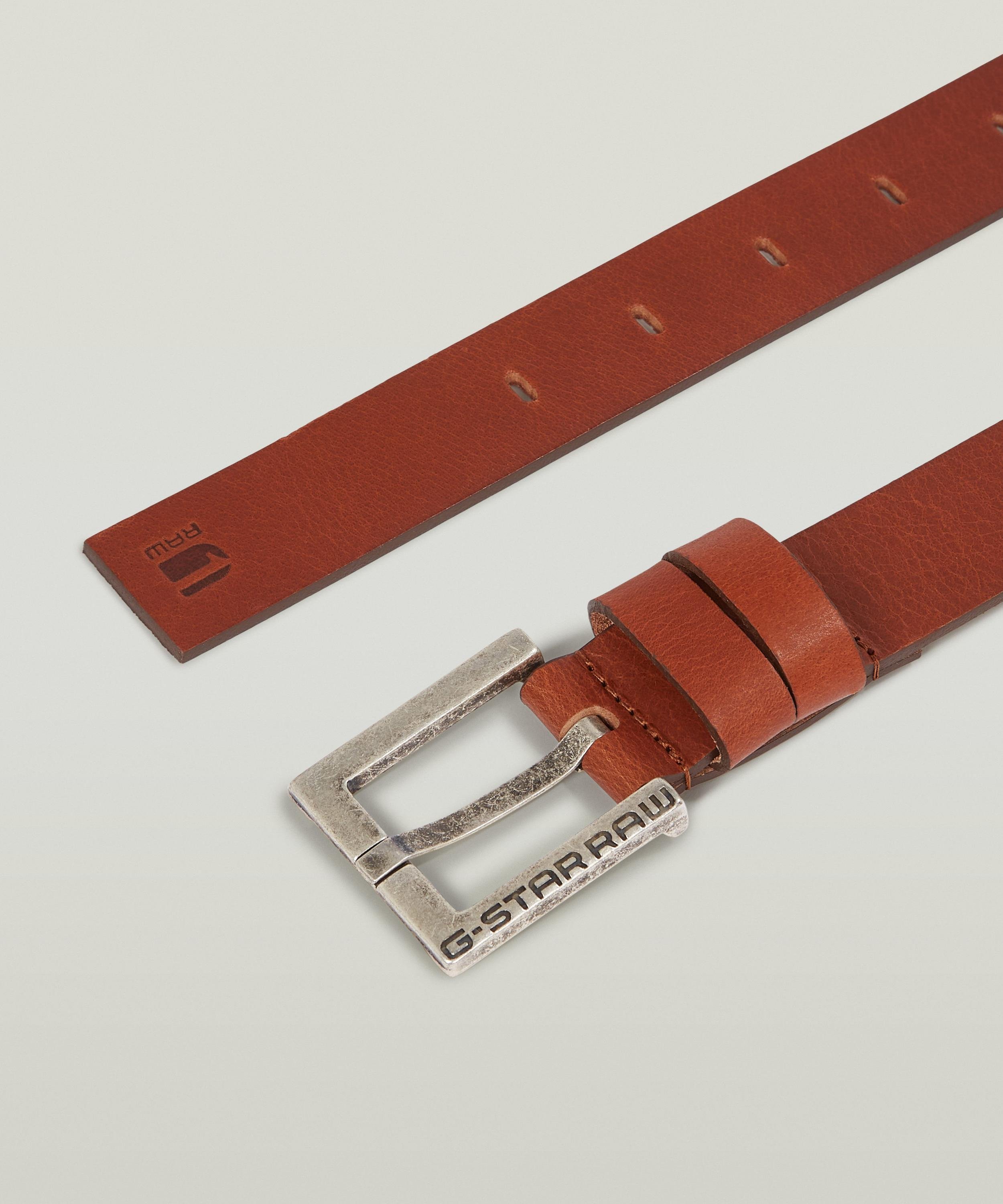 G-Star RAW 【公式ショップ】NEW DUKO BELT/ベーシックデザインスクエアバックルレザーベルト ジースターロゥ ファッション雑貨 ベルト ブラウン【送料無料】