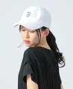 BEAMS HEART WOMEN パイル 刺繍 キャップ ビームス ハート 帽子 キャップ ネイビー ホワイト