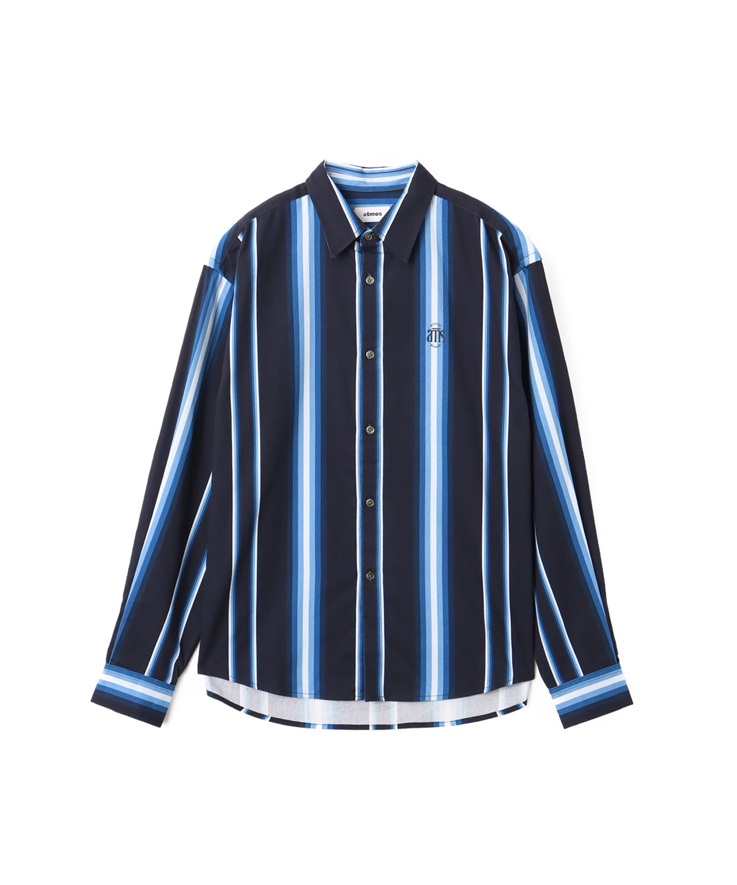 atmos atmos Flannel Stripe Shirt BLUE アトモス トップス シャツ・ブラウス ブルー