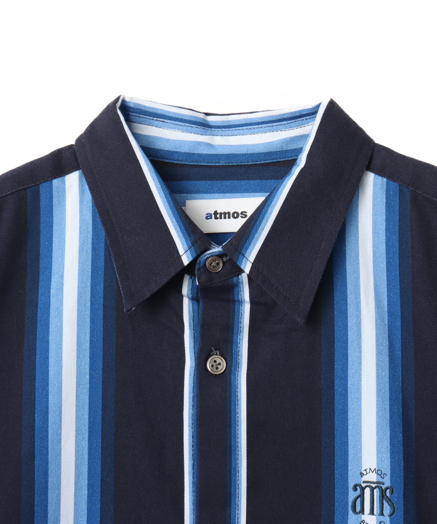 atmos atmos Flannel Stripe Shirt BLUE アトモス トップス シャツ・ブラウス ブルー