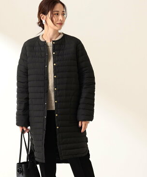 Demi-Luxe BEAMS Traditional Weatherwear / ARKLEY ロング インナーダウン デミルクス ビームス コート/ジャケット コート/ジャケットその他 ブラック ベージュ【送料無料】