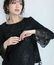 PourVous 刺繍フレア袖パンツドレス結婚式オケージョンドレス同窓会パーティードレスお呼ばれ プールヴー ワンピース・ドレス ドレス グレー ブラウン ブラック【送料無料】(4)