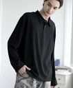 【SALE/50%OFF】aimoha MENS aimoha MEN/SIMPLE POLO SHIRT ハーフボタン 長袖 ポロシャツ アイモハ トップス ...