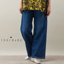 PISANO 【INDIMARK】ワイドストレートデニムパンツ ピサーノ パンツ ジーンズ・デニムパンツ ブルー ブラック【送料無料】(4)