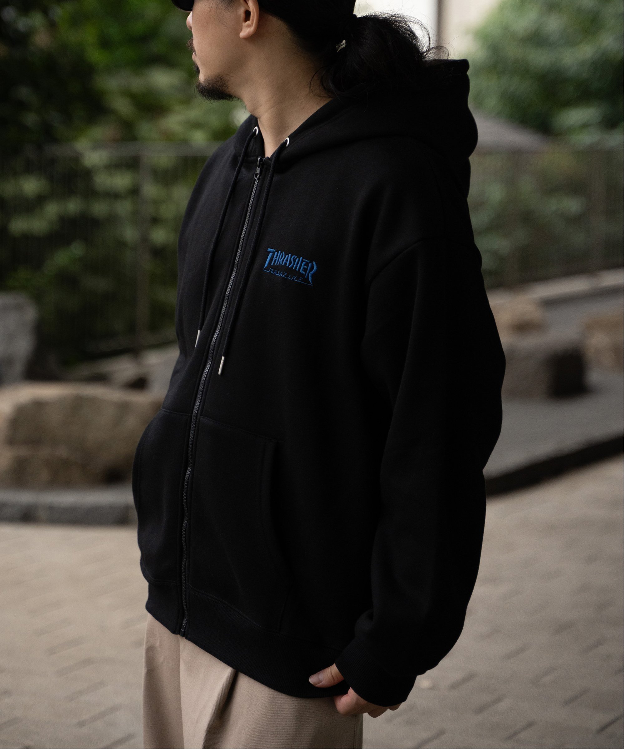 【SALE/5%OFF】VENCE share style MENs THRASHER スラッシャー ジップパーカー ヴァンス エクスチェンジ トップス ニット...