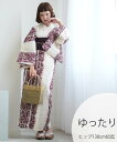 Nico@ntique ニコアンティーク 浴衣3点セット クリーム麻の葉とえんじのよろけ菊 3Lサイズ ウタタネ 着物・浴衣・和装小物 浴衣【送料無料】