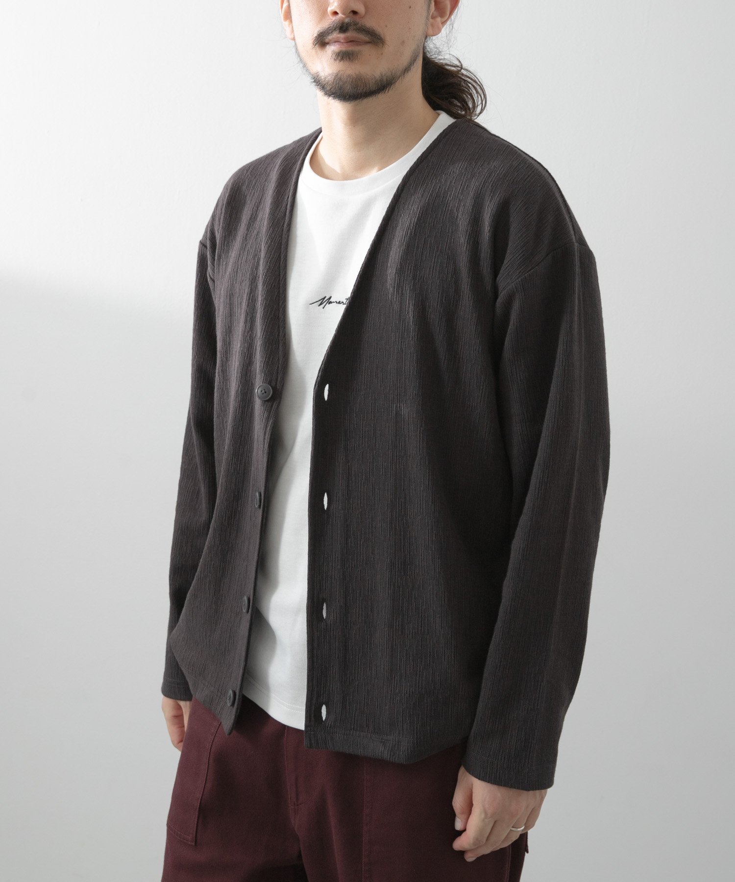 【SALE/58%OFF】URBAN RESEARCH ITEMS ストレッチイージーカーディガン+刺繍Tシャツセット アーバンリサーチアイテムズ トップス カ...