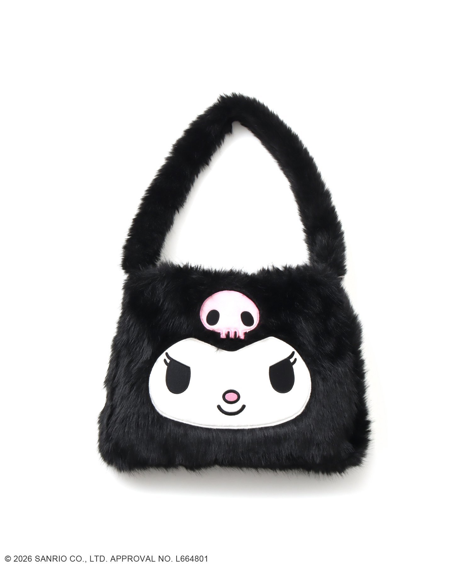 atmos pink atmos pink x KUROMI Faux Fur Bag BLACK アトモス バッグ ショルダーバッグ ブラック【送料無料】