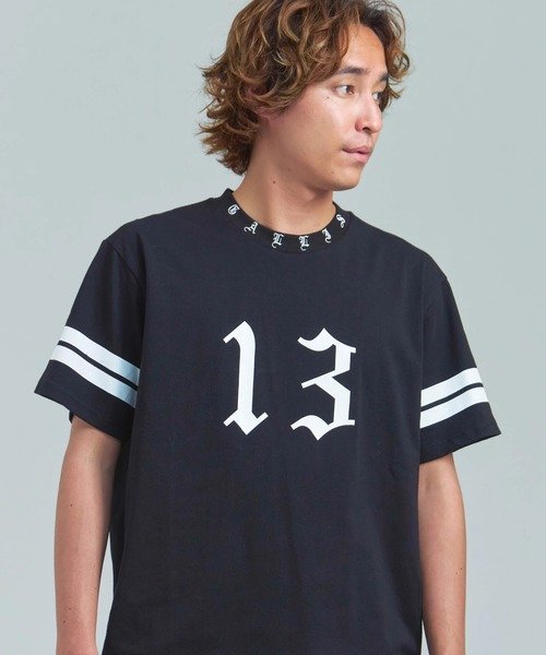 GA 13-Football SS Tee(MENS) ジャックローズ トップス カットソー・Tシャツ ホワイト ブラック