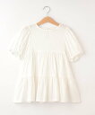 【SALE/50%OFF】SHOO・LA・RUE 【110-140cm】フレンチリネンブレンド ティアードチュニック シューラルー ワンピース・ドレス チュニッ...