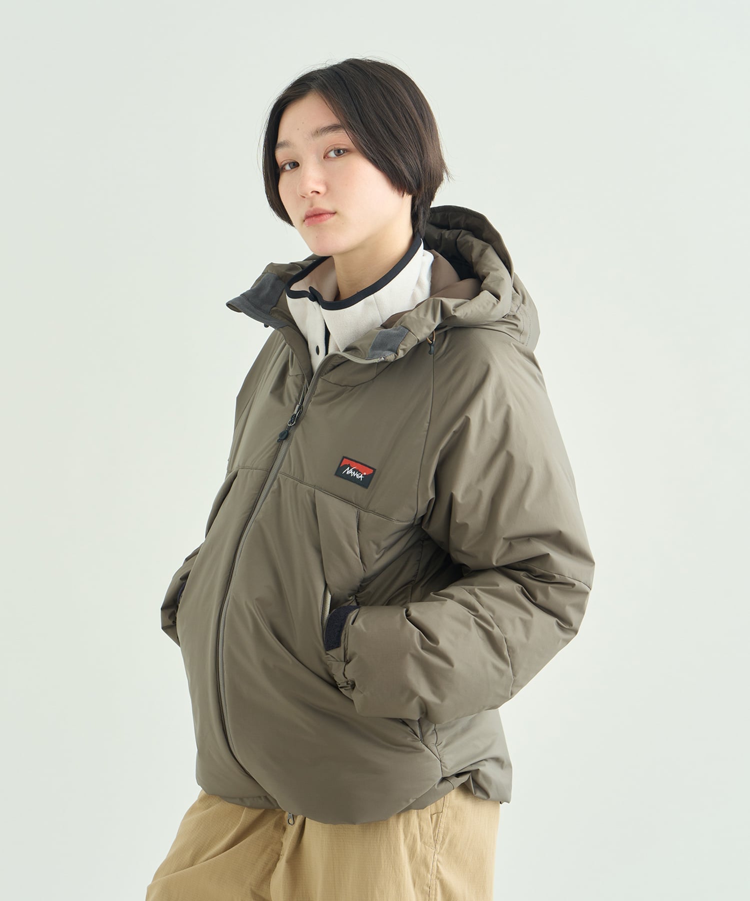 【予約】オーロラテックス ダウンジャケット イブキ ウィメンズ 26AW ナンガオンラインショップ ジャケット・アウター ダウンジャケット・ダウンベスト グレー ブラック