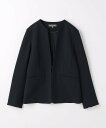 a day in the life カットジョーゼット キーネックジャケット -ウォッシャブル・セットアップ対応-<A DAY IN THE LIFE> ユナイ...