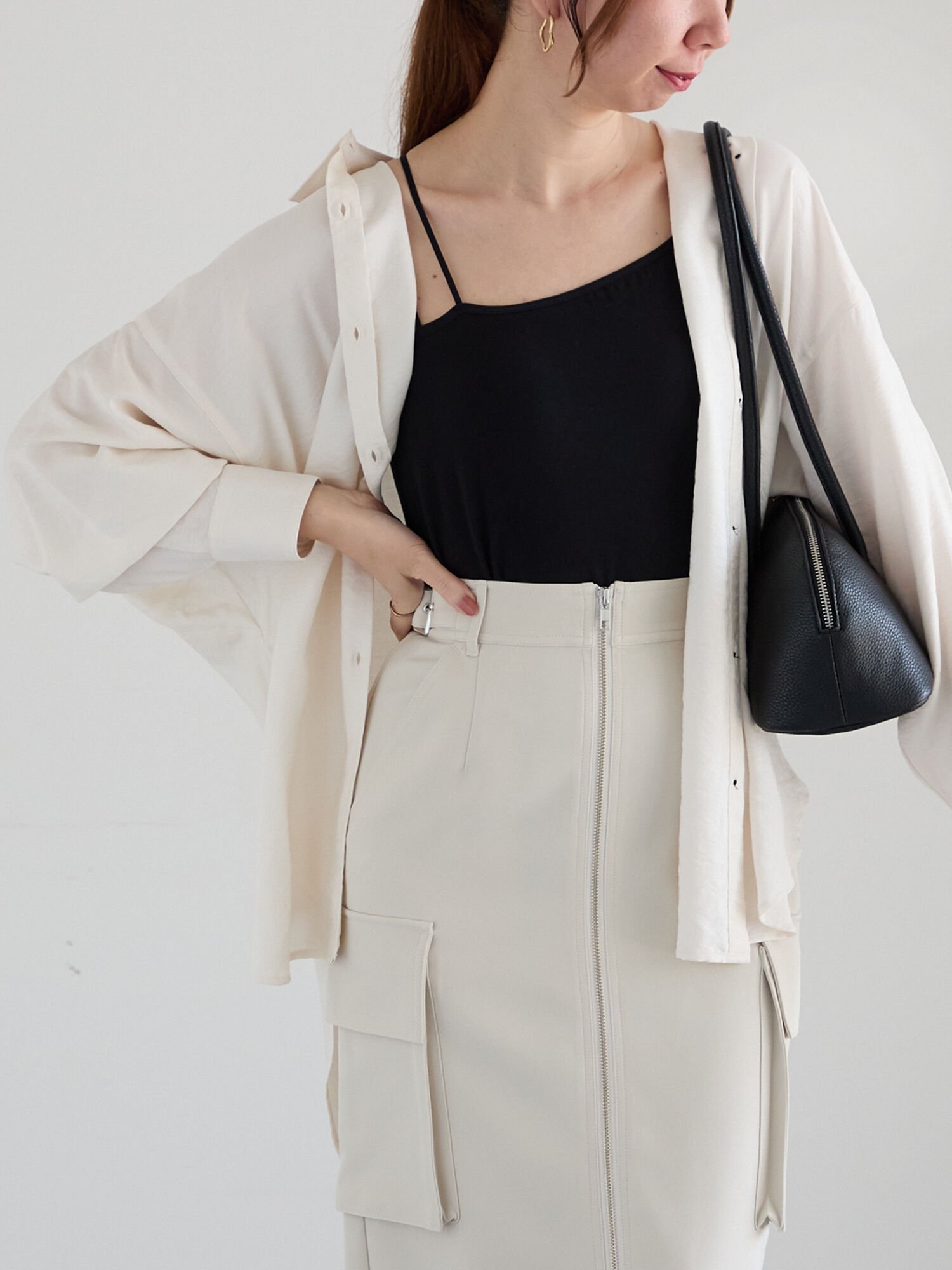 【SALE／30%OFF】Te chichi シャイニースパンドルマンシャツ《2025spring catalog item》 テチチ トッ..