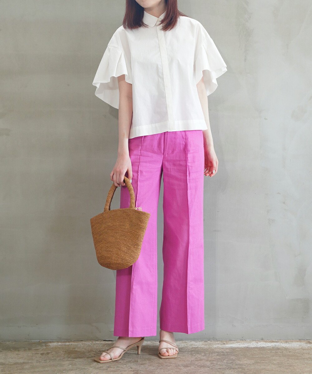 THE SHINZONE ザ シンゾーン リネン コモンパンツ LINEN COMMON PANTS ブルーコムブルー パンツ その他のパンツ