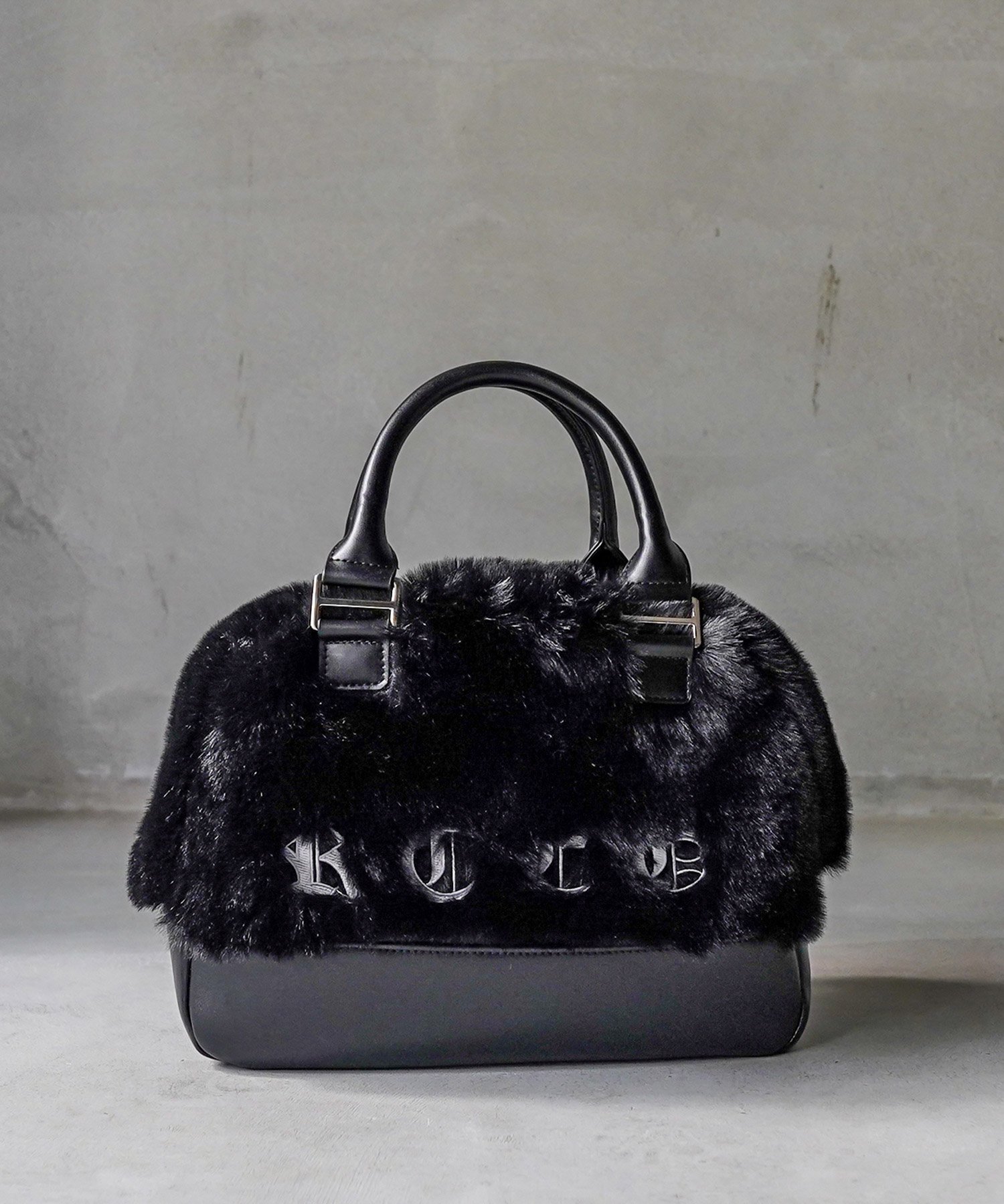 Retro Engine RTEG Two/C Fur BAG アダムスジャグラー バッグ トートバッグ ブラック イエロー【送料無..
