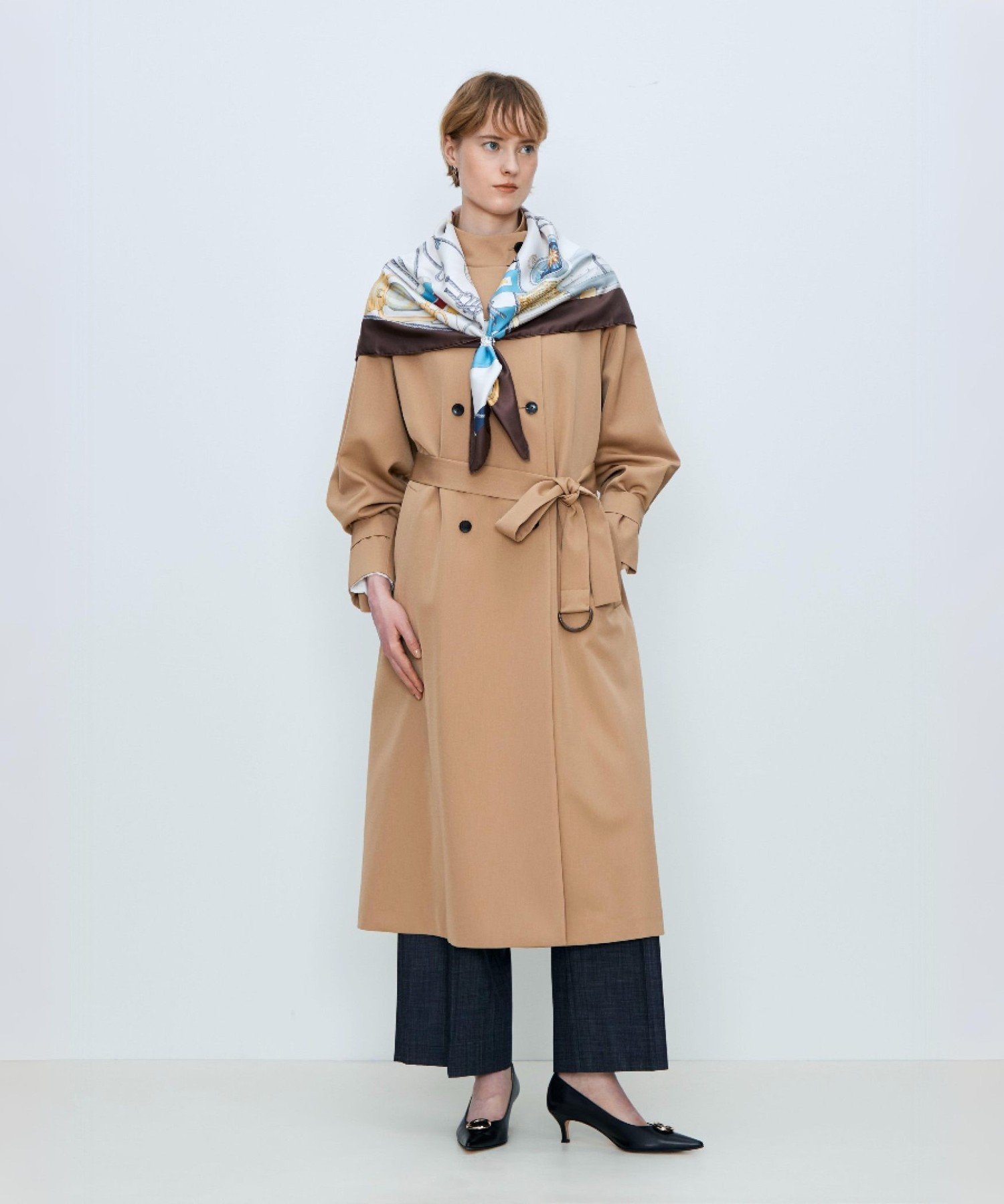 TOMORROWLAND GOODS Atelier TOMORROWLAND FLAG シルクスカーフ トゥモローランド ファッション雑貨 スカーフ・バンダナ ブラウン【送料無料】