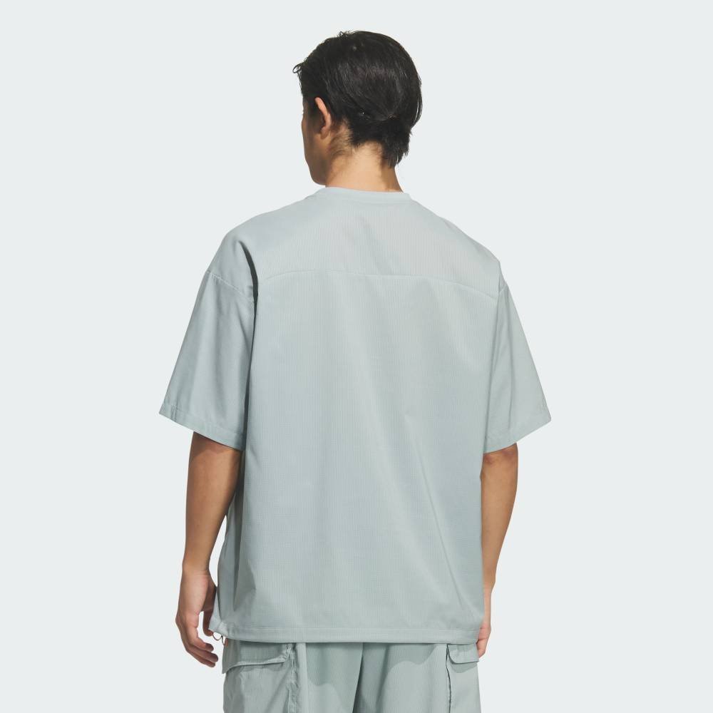 【公式】アディダス adidas 返品可 シティテック ルーズフィット ドットエア ブリーザブル ウーブン半袖Tシャツ アディダス トップス カットソー・Tシャツ グリーン
