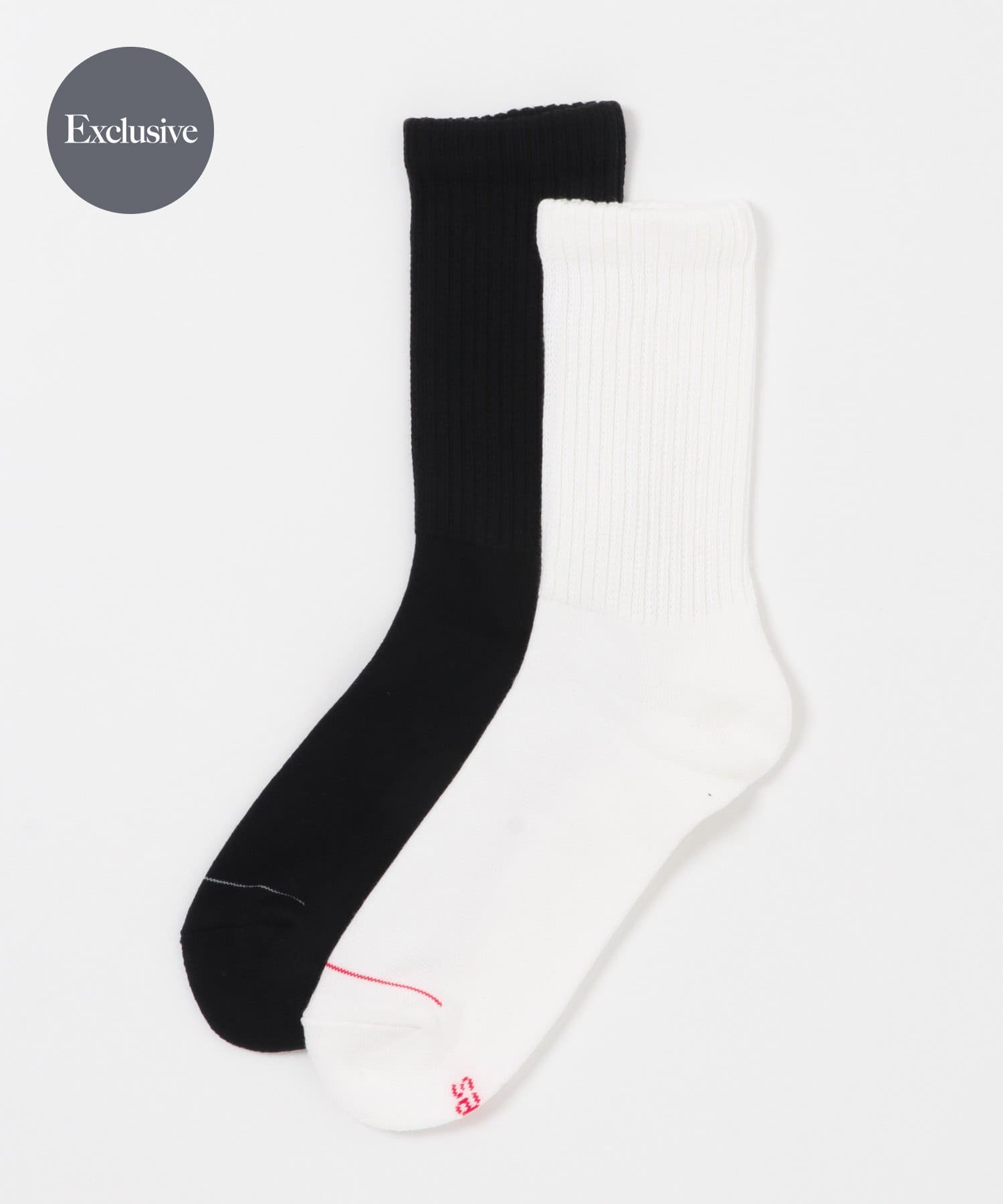 URBAN RESEARCH DOORS 『別注』HANES×DOORS クルーソックス2P アーバンリサーチドアーズ 靴下・レッグウェア 靴下 ホワイト