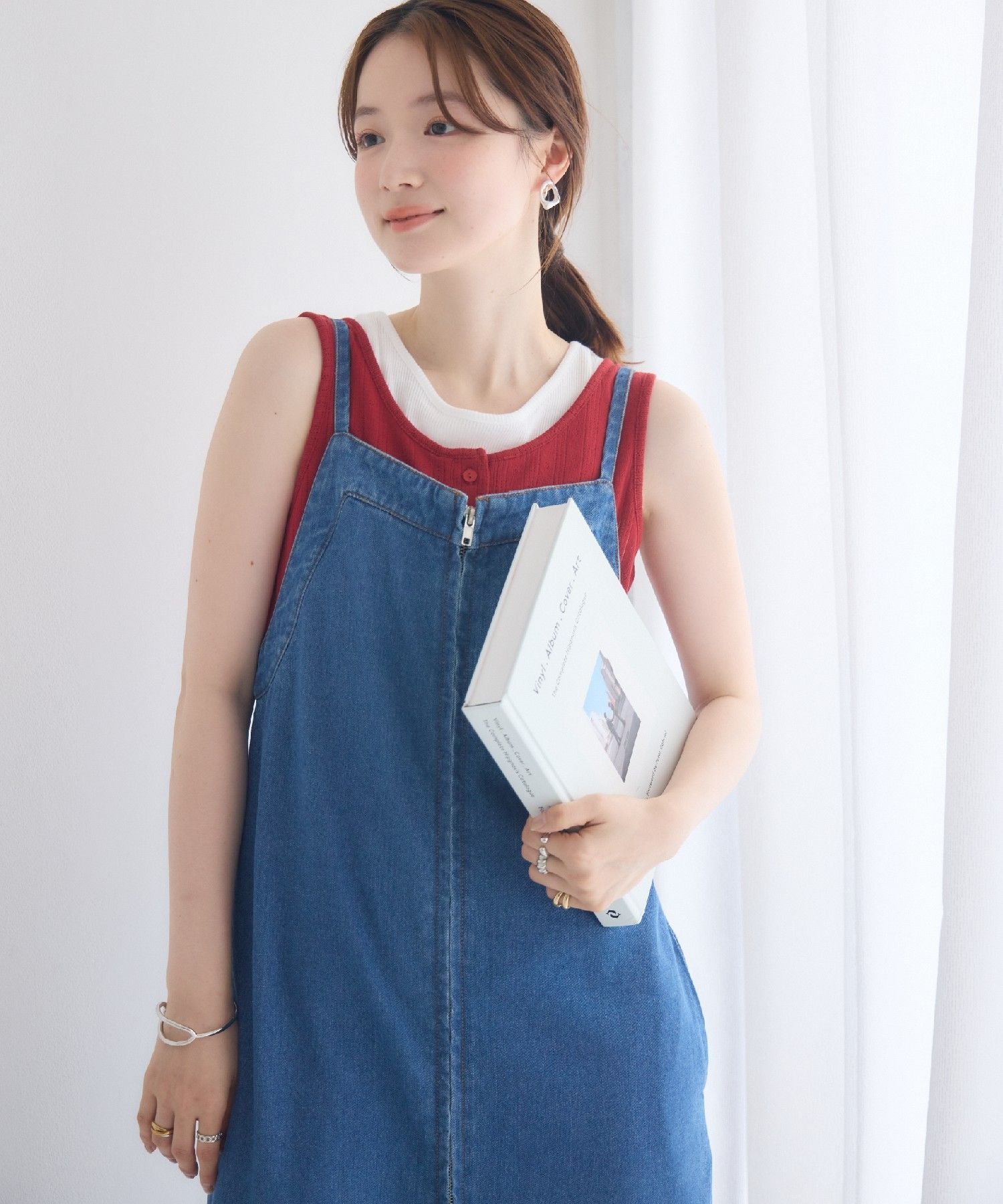 RETRO GIRL 【アレンジ可能】デニムワンピース レトロガール ワンピース・ドレス ワンピース ブルー ブラック