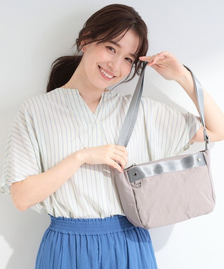 【SALE／20%OFF】SHOO・LA・RUE 【撥水】7ポケットミニショルダーバッグ シューラルー バッグ ショルダーバッグ グレー ブラック