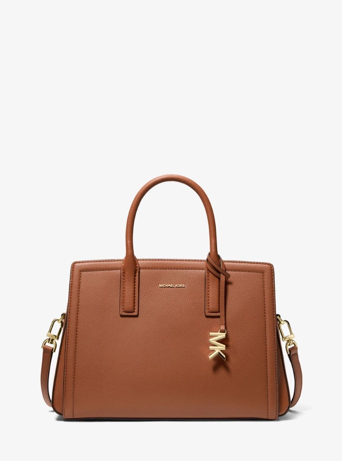 MICHAEL KORS LAILA レザー サッチェル ミディアム マイケルコース マイケル・コース バッグ ハンドバッグ ブラウン【送料無料】